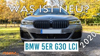 BMW G30 520d LCI 2020  Was ist neu Berninagrau Sensatec usw  First Look [upl. by Domela565]