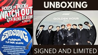 Unboxing Ateez limited editionP1 Harmony and Xikers signed albums [upl. by Maziar]