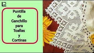 Puntilla de ganchillo para cortinas o toallasdiy [upl. by Saibot509]