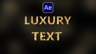 Shiny Luxury Text Style  After Effects Tutorial [upl. by Steiner]