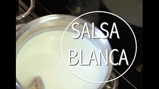 Cómo hacer salsa blanca Salsa Bechamel sin grumos Receta vegetariana y fácil Béchamel Sauce [upl. by Ariait]