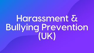 Assess amp Learn UK Harassment and Bullying Prevention Course Trailer [upl. by Mail252]