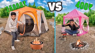 Overnight Jungle survival challenge in low to high budget camping tent [upl. by Htederem489]