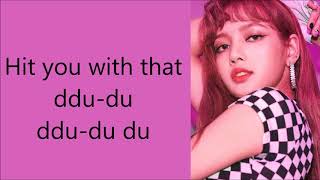 Blackpink  DduDu DduDu  Easy Lyrics [upl. by Teillo]