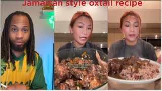 She makes oxtail better than Jamaicans 😱 Somebody come look at this oxtail recipe￼ [upl. by Toolis]