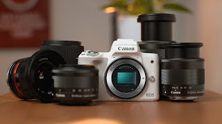 BEST Lenses for Canon M50 II Ultimate Buyers Guide For Video and Photography [upl. by Novek763]