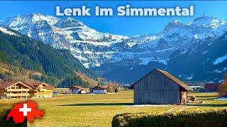 Lenk Im Simmental Switzerland Walking Tour  4K [upl. by Widera]