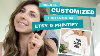 ETSY AND PRINTIFY HOW TO SELL CUSTOMIZED PRINT ON DEMAND PRODUCTS [upl. by Balf250]