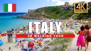 🇮🇹 Sardinia Italy Walking Tour  Beautiful Streets and Beaches of Santa Teresa 4K HDR 60fps [upl. by Acihsay362]