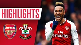 Aubameyang amp Welbeck steal the show  Arsenal 3  2 Southampton  Goals and highlights [upl. by Aerdnaed]