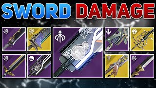 The Slammer DPS Test ALL SWORD Damage  Destiny 2 Season of the Wish [upl. by Mehalek469]