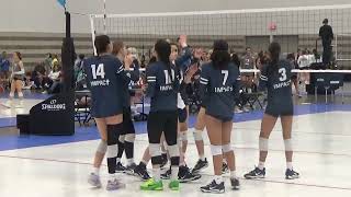 41423 SA Impact Volleyball 161  Lone Star Classic Qualifier  Match 1 vs FSJ 16 Elite [upl. by Sidras]