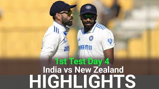 India vs New Zealand  Ind vs Nz Highlights  1st Test Day 4  19 October 2024 [upl. by Madalena]