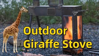 How to Install and Use The Outdoor Giraffe Stove Recommended Large Pellet Stove [upl. by Daniell]