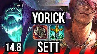 Yorick vs Sett top gameplay [upl. by Nonnah]