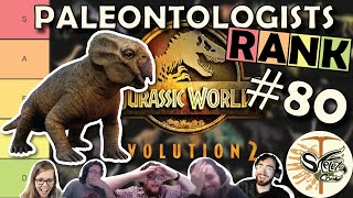 PANIC AT THE LYSTRO  Paleontologists rank LYSTROSAURUS in Jurassic World Evolution 2 [upl. by Koy249]