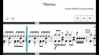 Tiberius Rockschool Drums Grade 5 Drumless [upl. by Osnofledi]