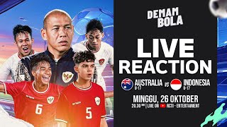 AUSTRALIA VS INDONESIA  AFC U17 ASIAN CUP 2025 QUALIFIER  LIVE REACTION  DEMAM BOLA [upl. by Eked]