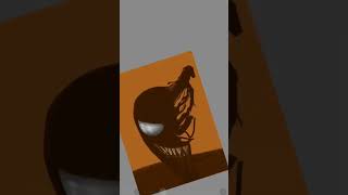 Venom speed art on ibispaint 🙌🏻photoshop howto venom [upl. by Atinahc354]