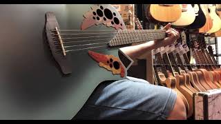 Sound Demo Ovation CE44RBBG EAcoustic Guitar Celebrity Elite Mid Cutaway Reverse Blue Burst [upl. by Ameen]