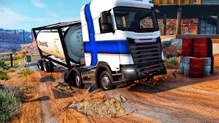 Truck vs Weird potholes 1 BeamNGdrive [upl. by Rachelle]