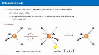 Unit 33  Point Symmetry and Rotoinversions [upl. by Vudimir601]