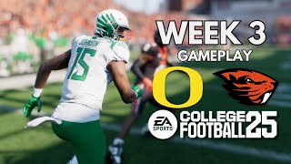 Oregon vs Oregon State  College Football 25  Full Game Simulation [upl. by Narat]