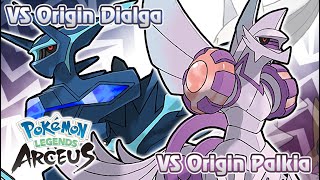 Pokémon Legends Arceus  Palkia amp Dialga Origin Form Battle Music HQ [upl. by Hayotal]