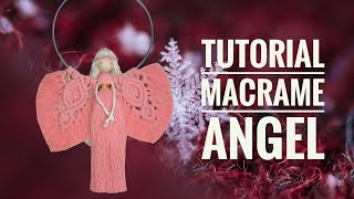 Macrame Angel Tutorial Macrame Angel on the ring [upl. by Milah]