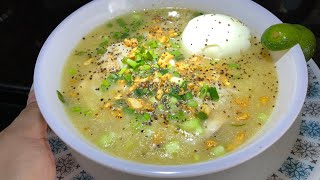 How to make lugaw with Egg  Lugaw Recipe  HOW TO COOK CHICKEN PORRIDGE WITH EGG [upl. by Aranaj261]