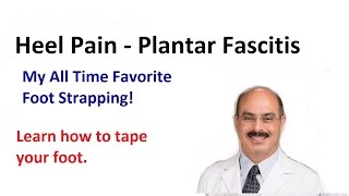 How to Tape Your Foot for Heel Pain Relief [upl. by Hobard]