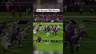 He Scored 100 Points in Madden 25 madden25 shorts [upl. by Idnahs]