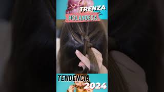 Paso a Paso 🎀 TRENZA Holandesa 🎀✨Tipos de trenzas de Cabello trenzariñon trenzainvertida [upl. by Wershba369]