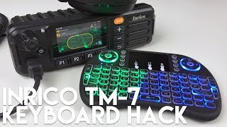 Inrico TM7 Network Radio  Wireless Keyboard  Small Screen Hack [upl. by Sirdna]