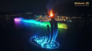 The First Digital Lake Scenic Show Theme Around Legacy of Asian Games [upl. by Yrrehc]