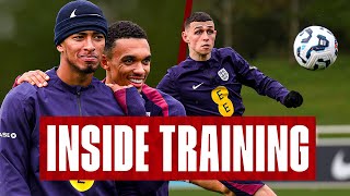 Foden Goal Machine Jude’s NoLook Pass amp Saka Rice v Gordon Gomes Sharpshooting  Inside Training [upl. by Esinereb]