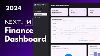 Build a Personal Finance Dashboard Frontend with React Nextjs Tailwind CSS and Shadcn UI Charts [upl. by Allesig]