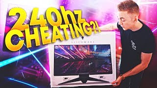 I bought Ninjas gaming monitor is 240Hz CHEATING [upl. by Asilla570]