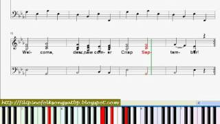 September Piano Sheet Music  Folk Song [upl. by Seigel]