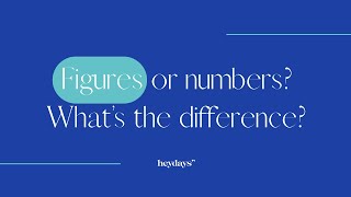 Figures or numbers Whats the difference in English [upl. by Ahsyak]