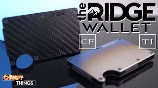 The Ridge Wallet Burnt Titanium amp Carbon Fiber Why they are the BEST MINIMALIST WALLETS available [upl. by Laud283]