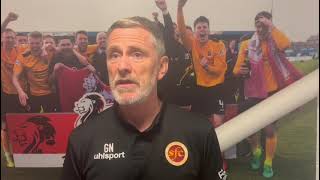 POSTMATCH  Gary Naysmith reacts to 51 win over Annan Athletic [upl. by Marillin]