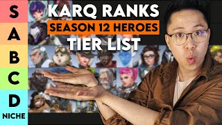 KarQ ranks Overwatch 2 Heroes for Season 12 Tier List [upl. by Oirom966]