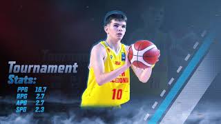 Gjorgji Cvetkovski Highlights Vol 7 FIBA U16B European Championship 2024 [upl. by Gnirol855]