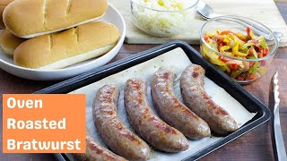 How to Cook Brats in the Oven  Easy and Tasty Recipe [upl. by Anailuj]