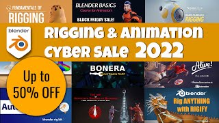 Blender Best Cyber Deals 2022 up to 50 OFF Rigging amp Animation b3d [upl. by Duck667]