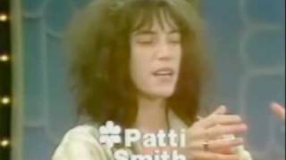 Patti Smith on talk show promoting her book Babel [upl. by Nnayllek]