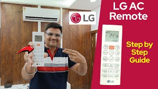 LG AC Remote 2024⚡ LG Split AC remote guide 2024 ⚡ Lg AC Remote Function [upl. by Eiten]