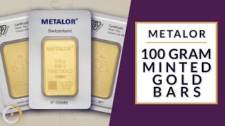 Metalor 100g Gold Minted Bars [upl. by Mitchell]