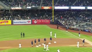 YMCA performed by New York Yankees Ground Crew Yankee Stadium Bronx NY [upl. by Pierrette519]